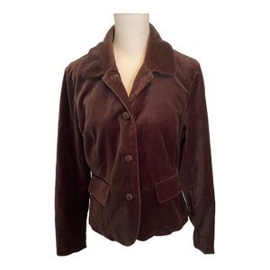 Tommy Hilfiger velvet cropped blazer